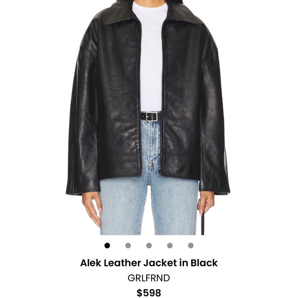 🖤 GRLFRND Alek Women's Black Leather Jacket 🖤